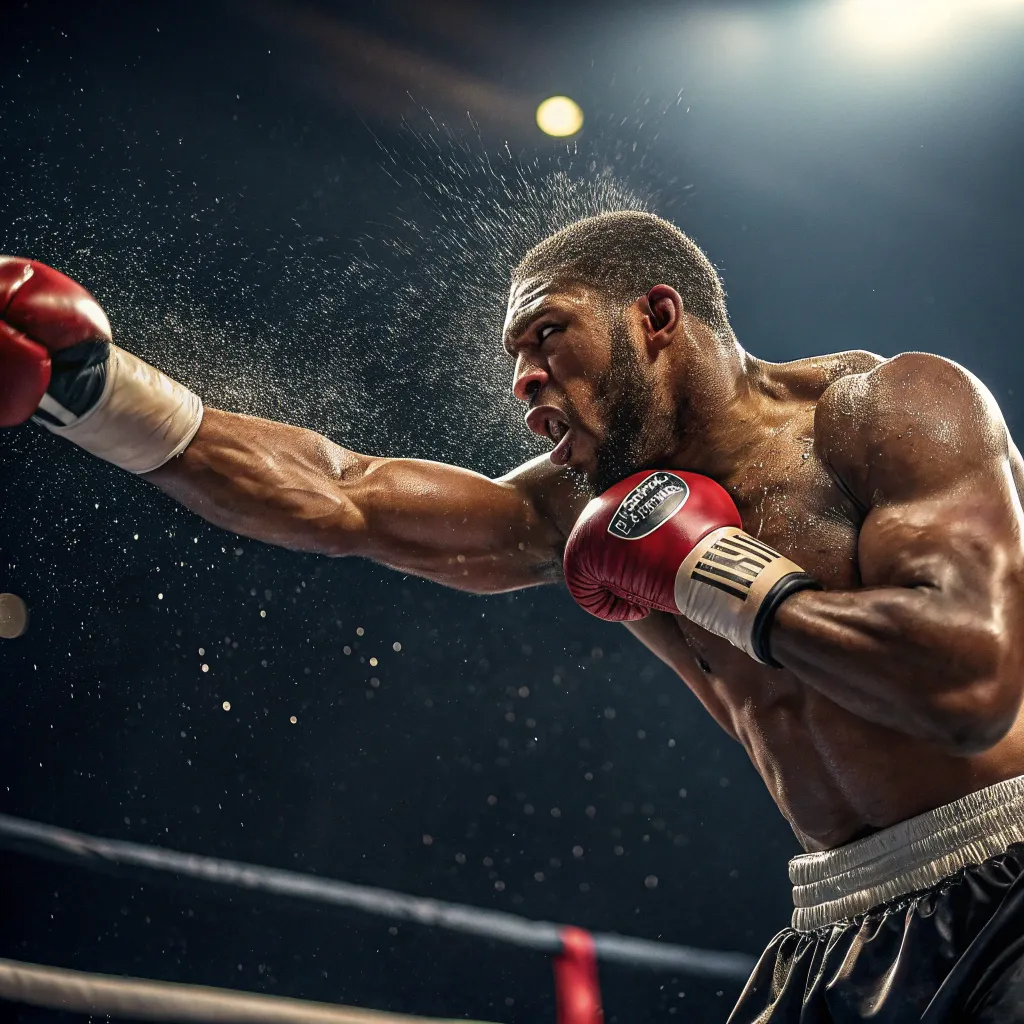 Boxing Champion in Action